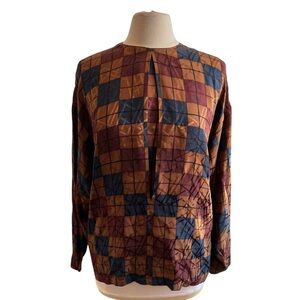 Dior Multicolor Checkered Blouse